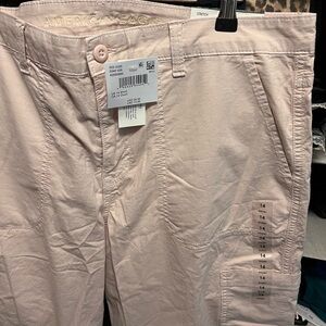 American Eagle PINK Low Rise Crop Capri Pants 14